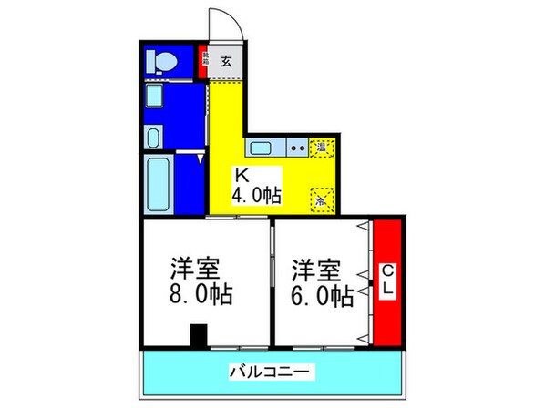 CREST　fujiの物件間取画像